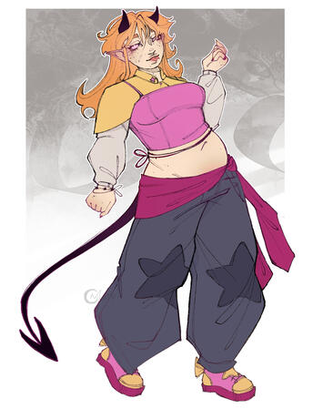 Pen Sketch Full-Body