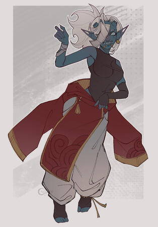 Pen Sketch Full-Body